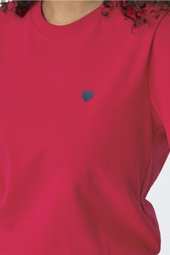 JDYPISA S/S PRINT TOP JRS NOOS 15298612 Ski Patrol/BITTERSWEET